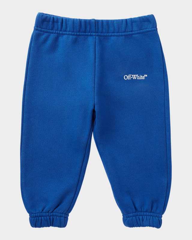 Boy's Bookish Diagonal Logo Sweatpants, Size 3M-3
